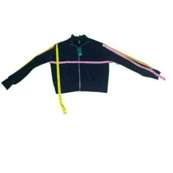 Wild Fable Black Zip Long Sleeves Shimmer Casual Lightweight Sweater Size M - Picture 12 of 13